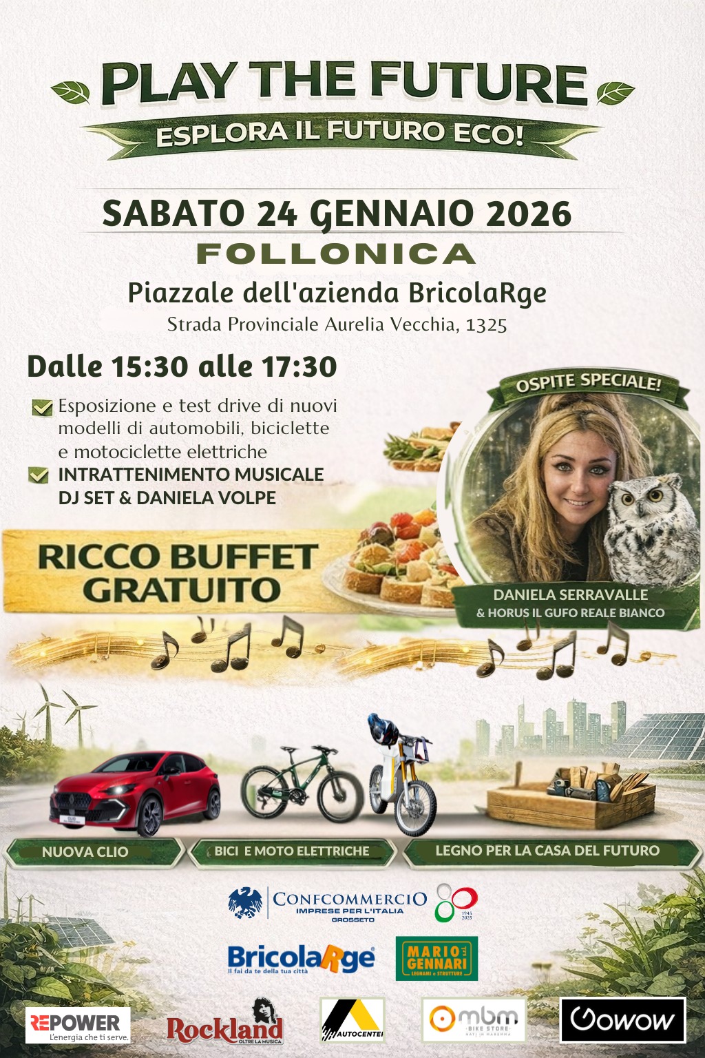SABATO 24 GENNAIO A FOLLONICA IL PRIMO EVENTO DI UN NUOVO CICLO DI INCONTRI GREEN